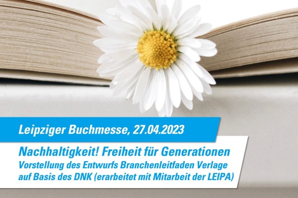 DNK-Branchenleitfaden für Verlage: Erste Einblicke auf der Leipziger Buchmesse